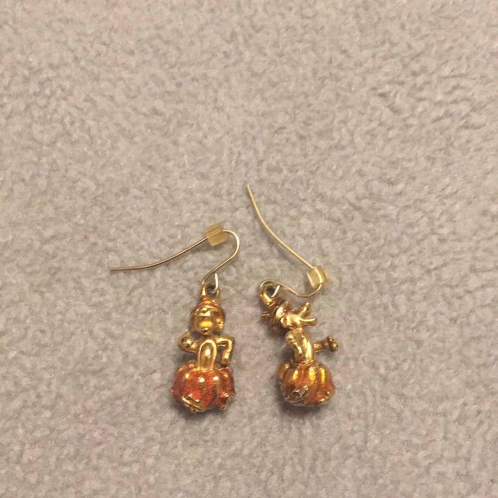 Tigger pumpkin earrings, Disney
